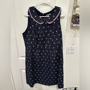 Lace and Mesh brand ModCloth Sleeveless Dress with Peter Pan Collar Size 1X